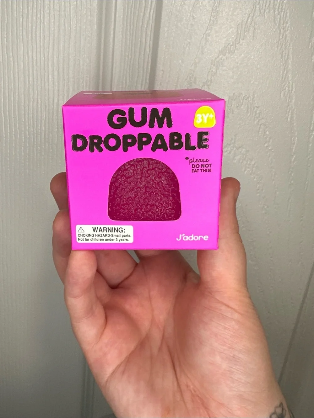 J’adore Gum Gum Drop Droppable Squishy Toy - Pink